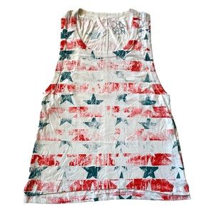 Chaser Stars & Stripes Tank Top NWOT